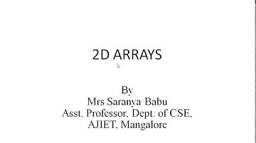 Module 3 - ARRAYS-Part 3