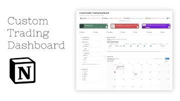 Fully Customisable Trading Dashboard w Trading Journal [NOTION TEMPLATE]