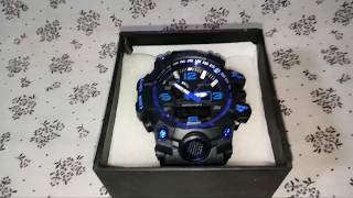 Cheap and attractive skemei 1155 sport watch blue| unboxing and review in hindi