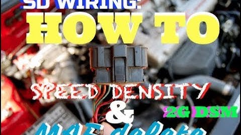 Mass Air Flow to Speed Density: 2G DSM GETS SET UP FOR SD