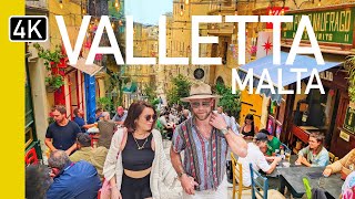 Valletta, Malta 4K Walking Tour | What’s It Really Like?