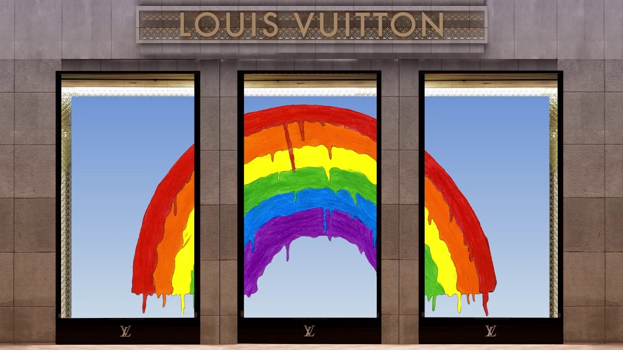 Louis Vuitton The Rainbow Project Window Designs