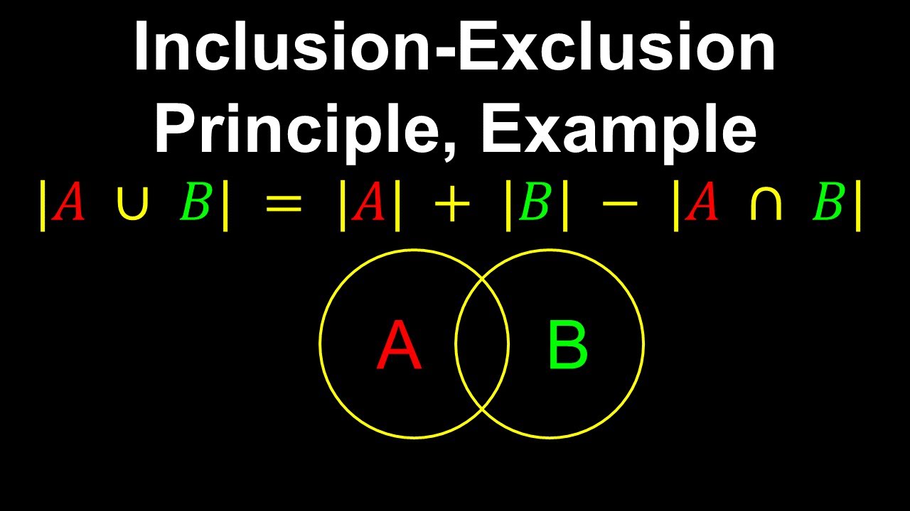 Reverse Inclusion Math Using Inclusionexclusion Principle At Most How Many How Many Ways Are