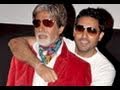 Amitabh Bachchan & Abhishek promote Bbuddah...Hoga Terra Baap