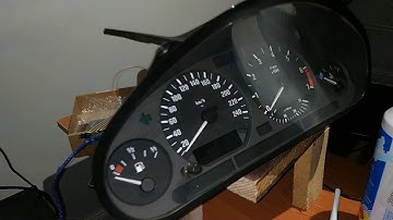 BMW e36 sim speed cluster test