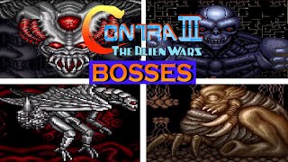 Contra III: The Alien Wars: All Bosses (No Damage)