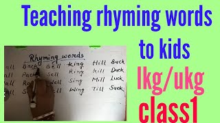 How To Teach Rhyming Words To Kids By Titus Class