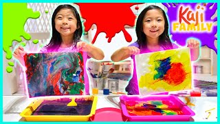 marble art challenge with emma and kate