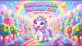 Unicorn’s Jelly City Adventure | Colorful Candy World, Fantasy Journey & Kids Nursery Rhyme screenshot 2