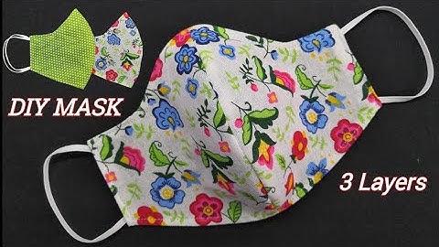 3 Layers and 2 IN 1 Very Easy Pattern Mask | Face Mask Sewing Tutorial | Anyone can make this mask