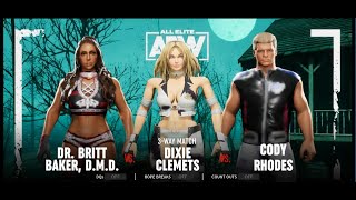 AEW Fight Forever - Dr. Britt Baker D.M.D. VS Dixie Clemets (Rumble Roses) VS Cody Rhodes - PC Mod