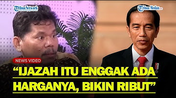 BONATUA SINDIR JOKOWI Tak Kunjung Tunjukan Ijazah : Enggak Ada Harganya