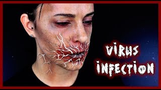 Virus infected halloween makeup effect | Silvia Quiros