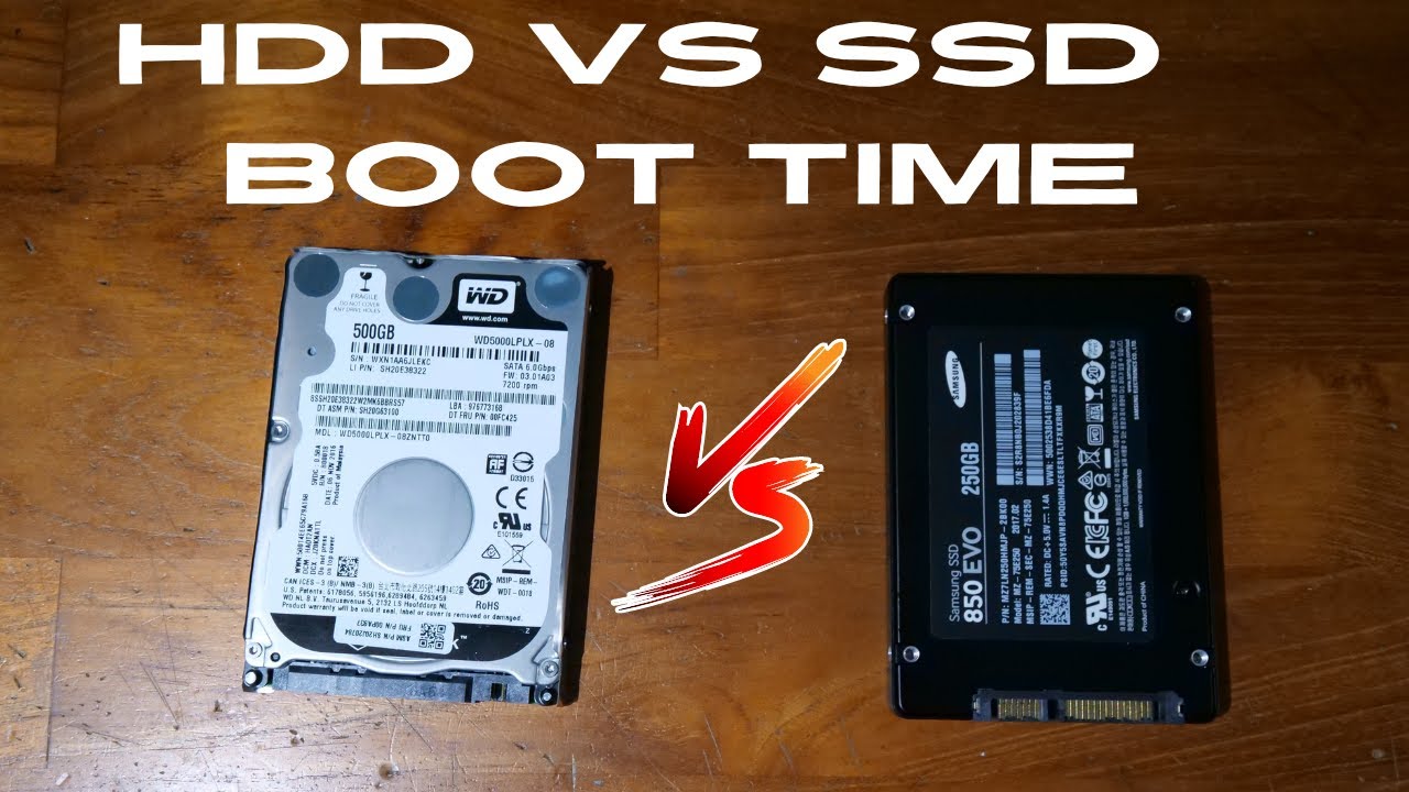 SSD Vs Hard Drive Startup time on laptop YouTube