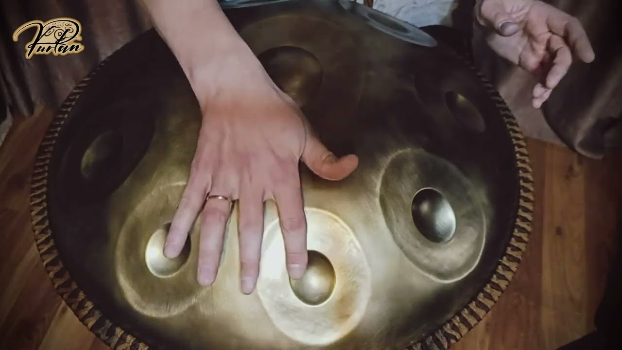 KurPan | Handpan B Kurd 9 | B / F# G A B C# D E F#  | латунированный