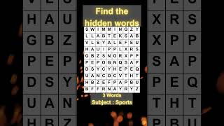 Find the hidden words (68) #shorts #wordsearch #EzQuizy