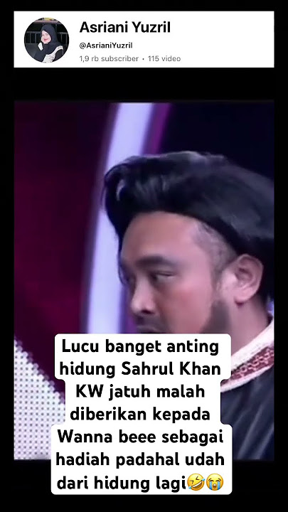 Lucu banget Sahrul Khan kw beri hadia anting hidung untuk Wanna Bee #wannabe #sahrukhkhan #trending