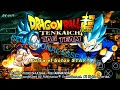 novo dragon ball super tenkaichi teg team com menu permanente