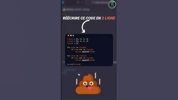 Python réécrire ce code en deux lignes sans boucle ni condition #python #code  #tips #codebrut