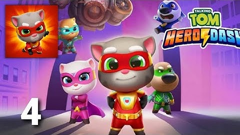 Talking Tom Hero Dash - Gameplay Walkthrough Part 4 Tutorial (ios Android)