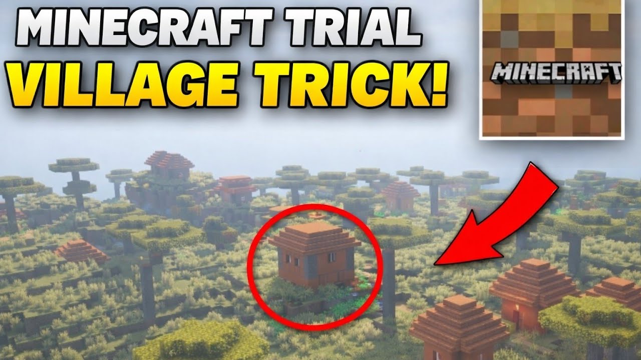 Minecraft Trial Me Village Kaise Dhundhe? 100% Working 🔥|| how to find ...