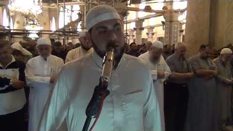 صلاة الفجر من المسجد الأقصى المبارك الشيخ محمد العباسي 5 رمضان 2015\1436 هـ (سورة الواقعه)