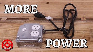 DIY Portable Switched Power Outlet With Extension Cord 🔌