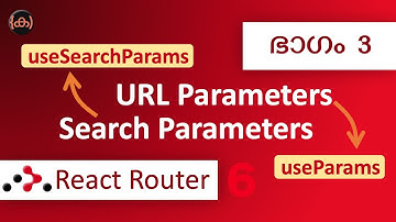 #3 | React Router 6 | useParams | useSearchParams | URL and Search Parameters | Code Malayalam