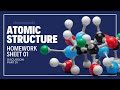 CHEMISTRY ❘ ENGLISH MEDIUM ❘ Atomic Structure ❘ Homework sheet 01 ❘ Discussion Part 01