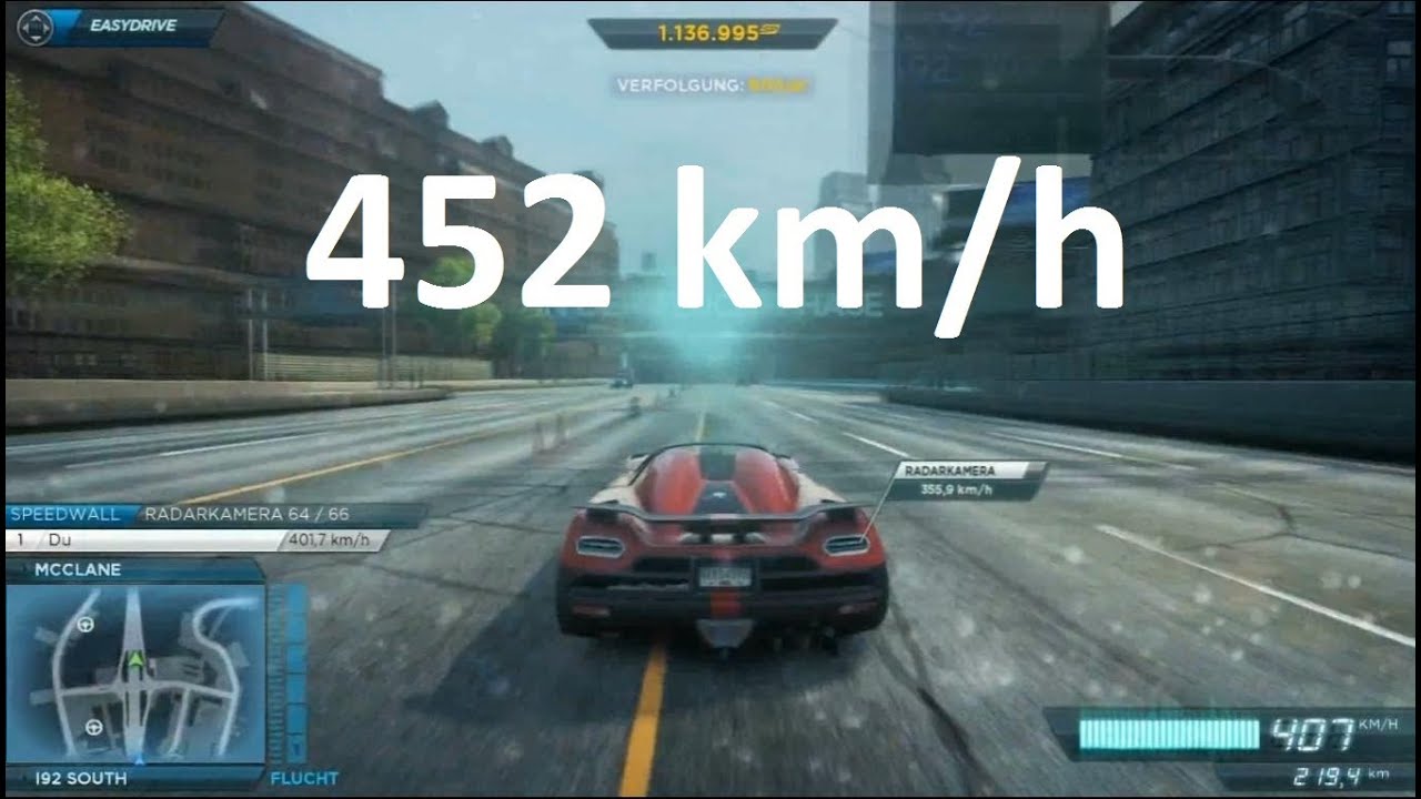 koenigsegg agera r need for speed most wanted location