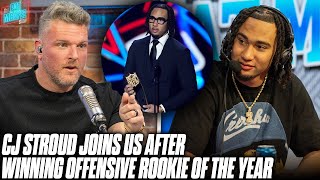 CJ Stroud Joins Pat McAfee Fresh Off Offensive Rookie Of The Year Award