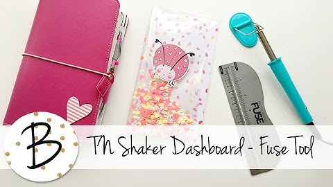 How to make a shaker dashboard for Travelers Notebooks - Fuse Tool tutorial
