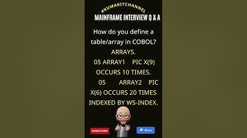 Mainframe Interview Q & A