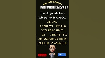 Mainframe Interview Q & A
