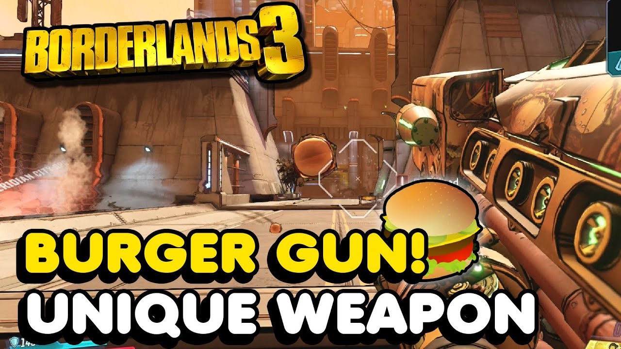 How To Get The BURGER SHOOTING GUN In Borderlands 3 (Gettleburger Unique Weapon)