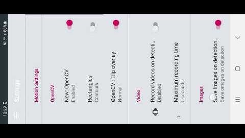Motion detection android app