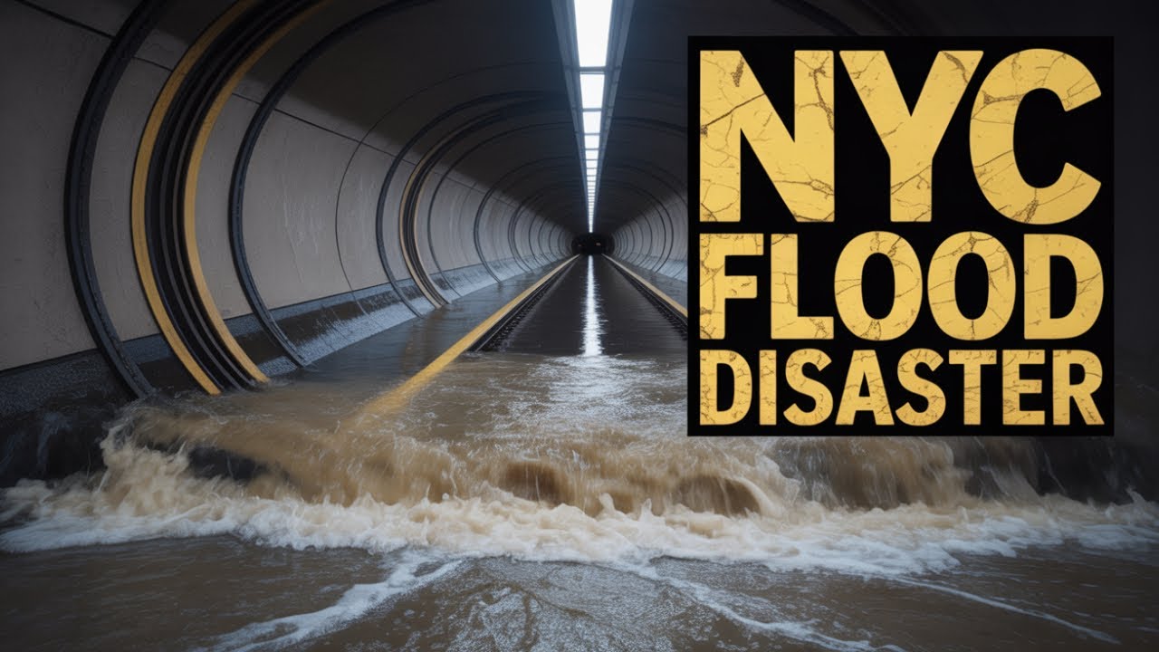 Flash Flooding Turns NYC Subway Into a River | Passengers Trapped on ...