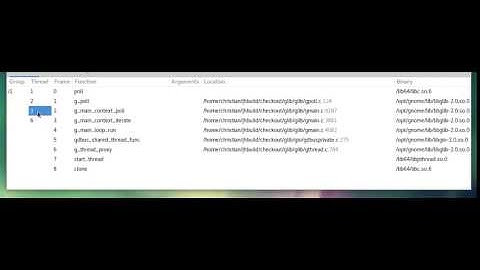 Debugger thread stacks