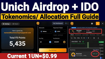 Unich Airdrop FD Point Convert to UN Token!! | Unich Tokenomics, Vesting and IDO Step-By-Step Guide