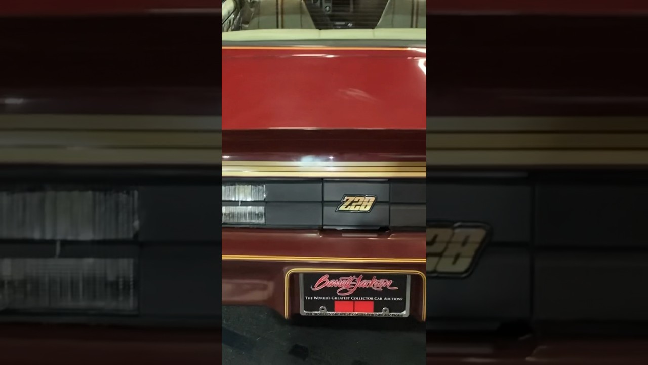 Time Capsule 1981 Chevrolet Camaro Z/28 w/971 Original Miles Sold For $44,000