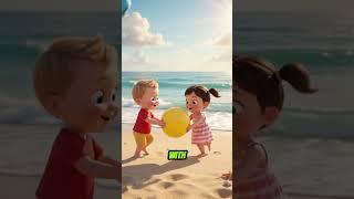 🏖️ Beach Ball Bounce Party 🌈🎶 | Fun Kids Dance Song | 3D Animation #Shorts