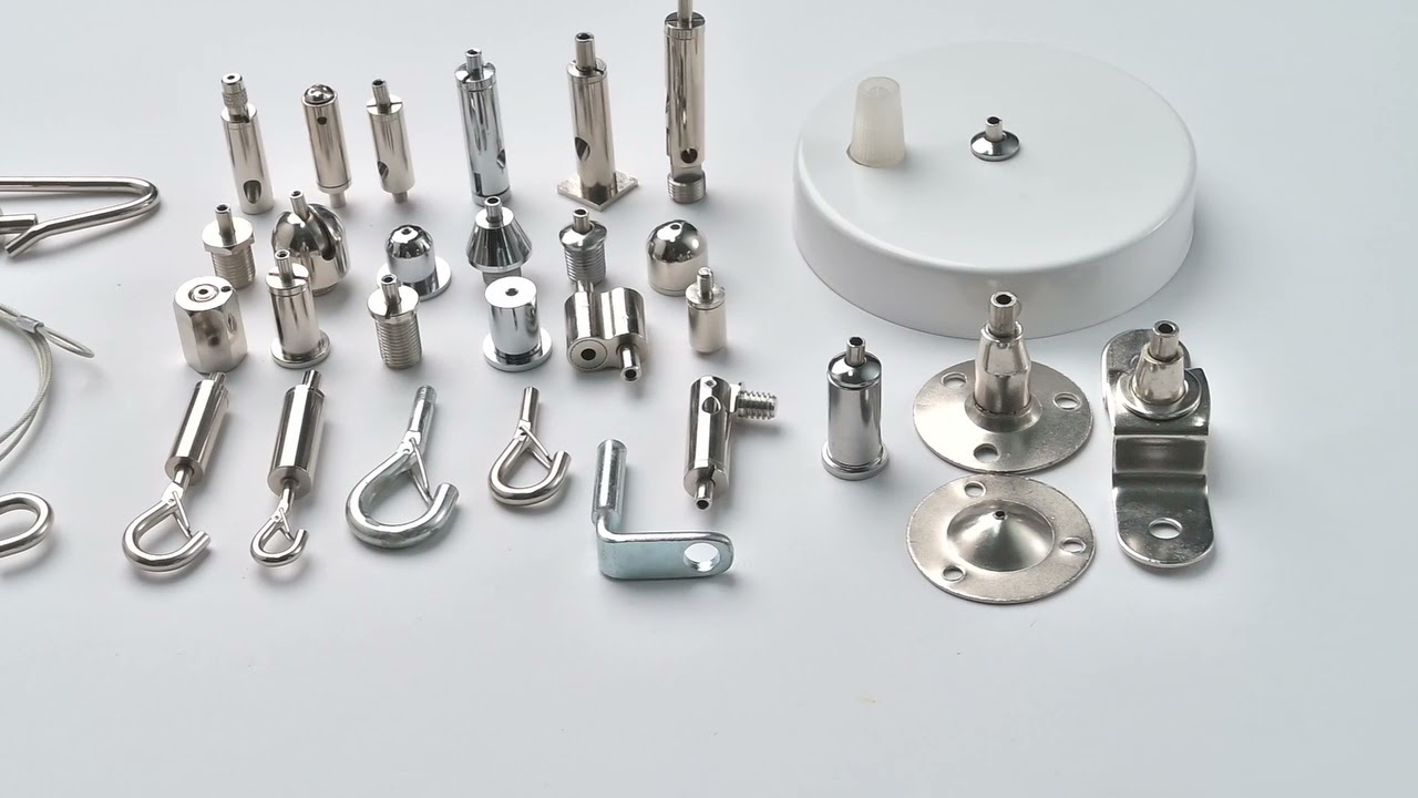 Adjustable ligthing suspension cable kit with gripper ceiling attachment