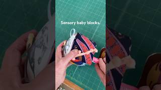 Sensory baby blocks.