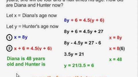 Word Problems With 2 Unknowns - Example 2