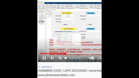 HAMMING CODE _ LDPC DECODING | MATLAB CODE