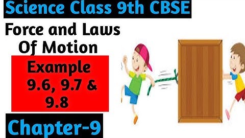 Example 9.6,9.7& 9.8| Chapter 9 Force and Laws Of Motion | Class 9th Science