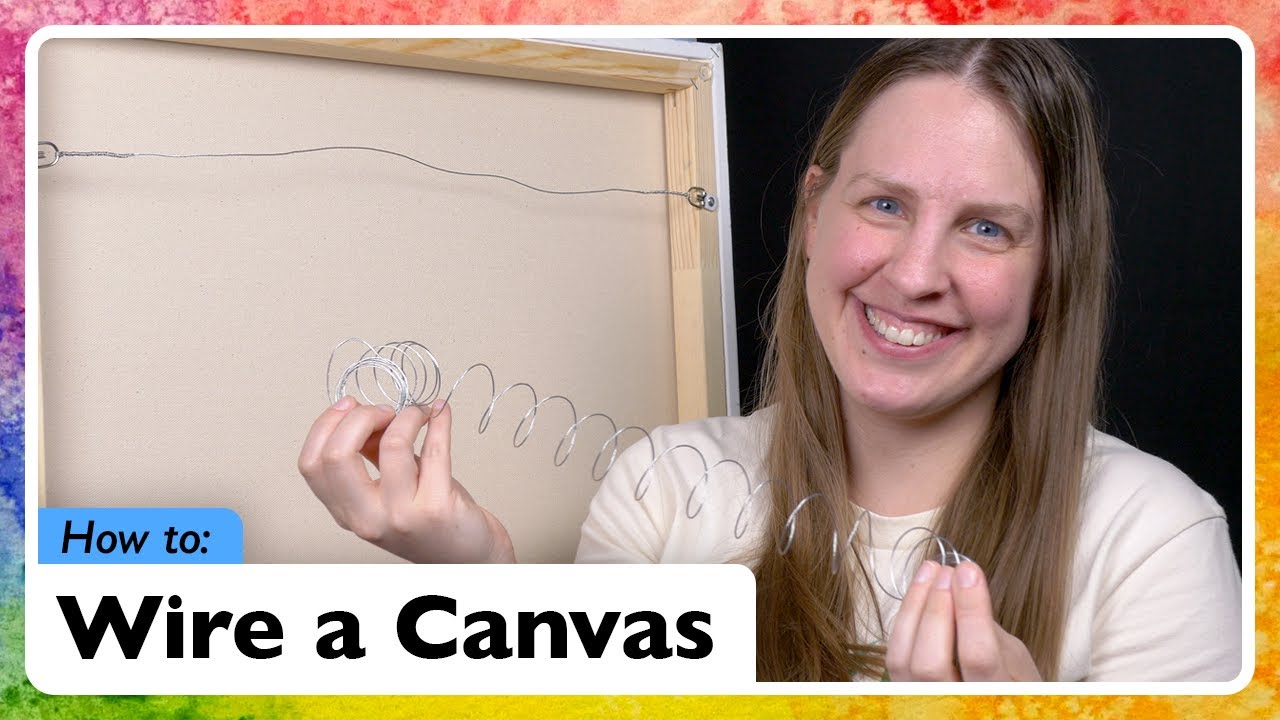 How To Wire A Canvas Painting