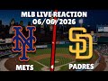 Mets vs Padres LIVE 🔴 Play-by-Play, Reactions &amp; Commentary | MLB Game Today