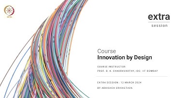 Extra Live Session for course on Innovation by Design under NPTEL