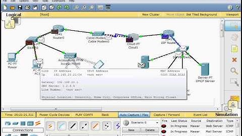 Part 2 - Complete Network Connection from End User to Internet - Packet Tracer 5.3